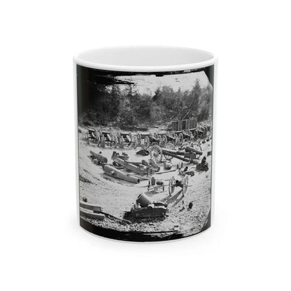 Broadway Landing, Va. Federal Ordnance At The Depot; Another View (U.S. Civil War) White Coffee Mug-11oz-Go Mug Yourself