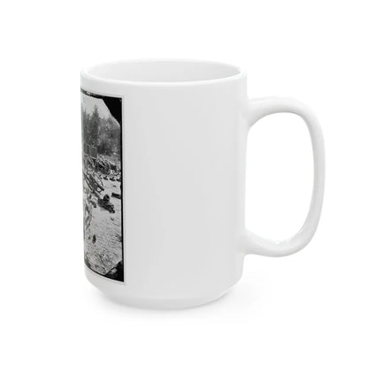 Broadway Landing, Va. Federal Ordnance At The Depot; Another View (U.S. Civil War) White Coffee Mug-Go Mug Yourself