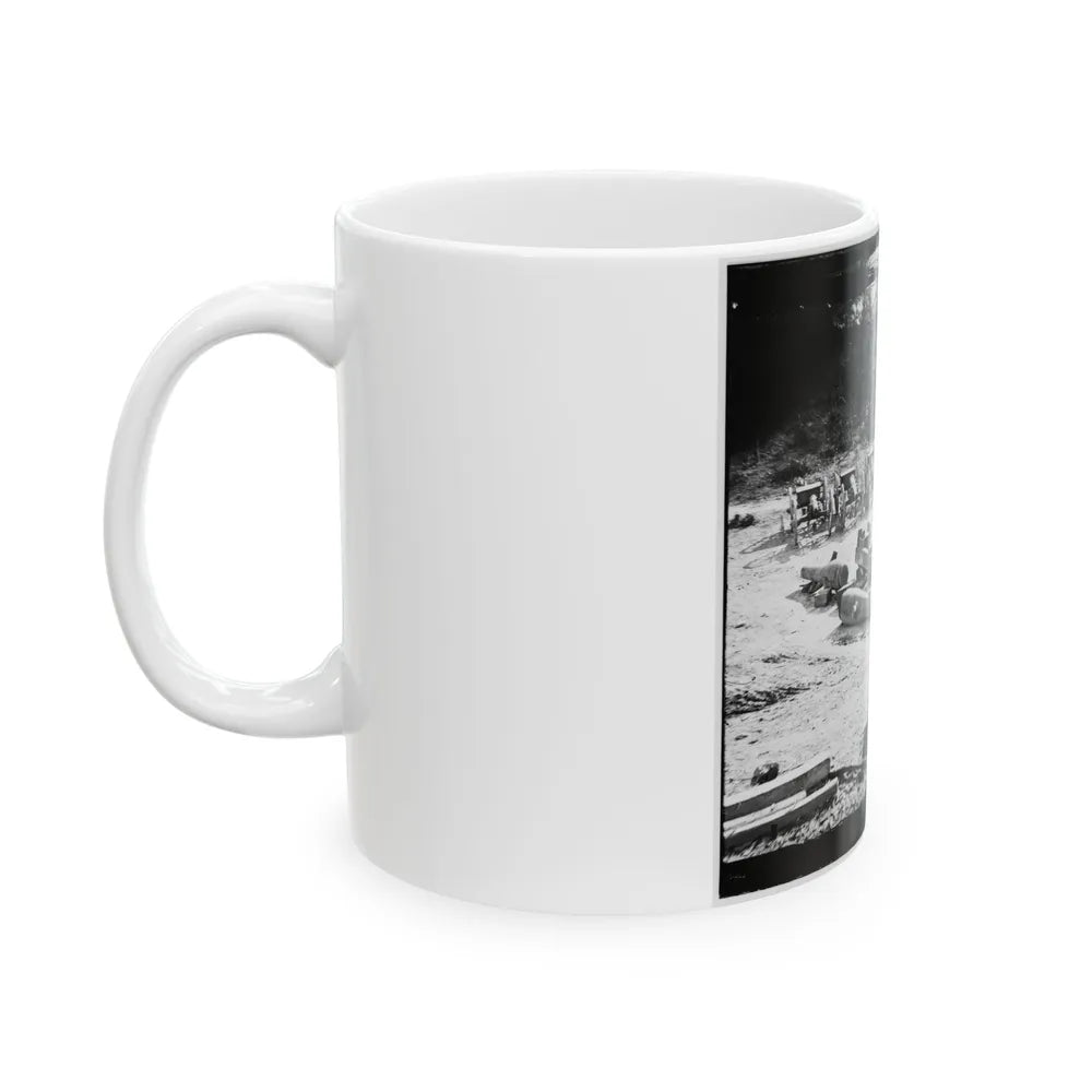 Broadway Landing, Va. Federal Ordnance At The Depot; Another View (U.S. Civil War) White Coffee Mug-Go Mug Yourself