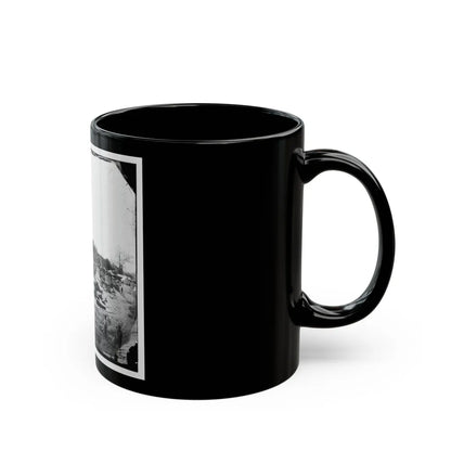 Broadway Landing, Va. Federal Ordnance At The Depot (U.S. Civil War) Black Coffee Mug-Go Mug Yourself