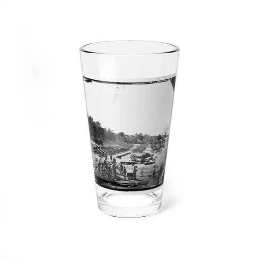 Broadway Landing, Va. Federal Ordnance At The Depot (U.S. Civil War) Pint Glass 16oz-16oz-Go Mug Yourself