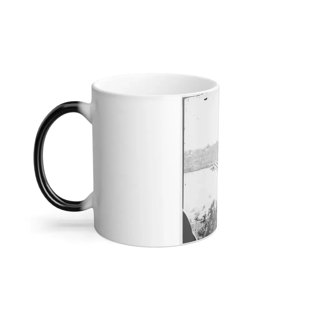 Broadway Landing, Virginia. Pontoon Bridge Across the Appomattox River (U.S. Civil War) Color Changing Coffee Mug 11oz - Go Mug Yourself