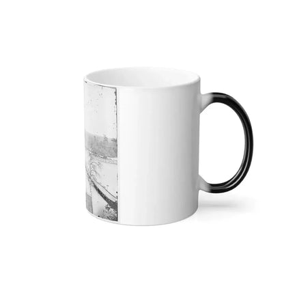 Broadway Landing, Virginia. Pontoon Bridge Across the Appomattox River (U.S. Civil War) Color Changing Coffee Mug 11oz - Go Mug Yourself