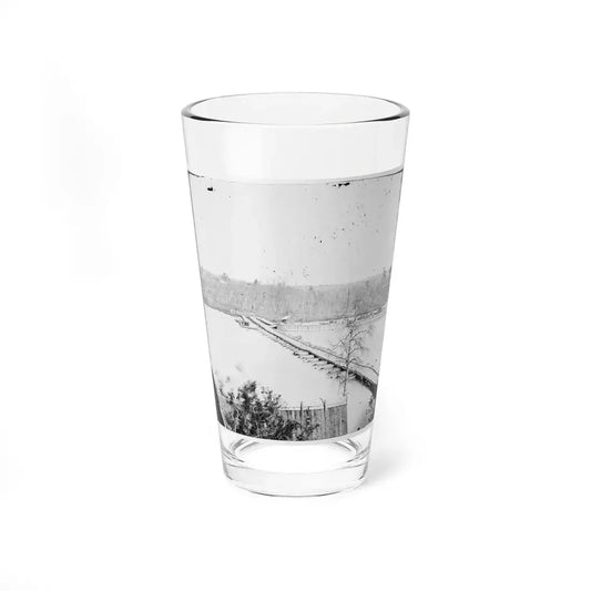 Broadway Landing, Virginia. Pontoon Bridge Across The Appomattox River (U.S. Civil War) Pint Glass 16oz 16oz - Go Mug Yourself