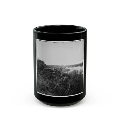 Broadway Landing, Virginia. Where Butler's Troops Crossed The Appomattox River (U.S. Civil War) Black Coffee Mug 15oz - Go Mug Yourself