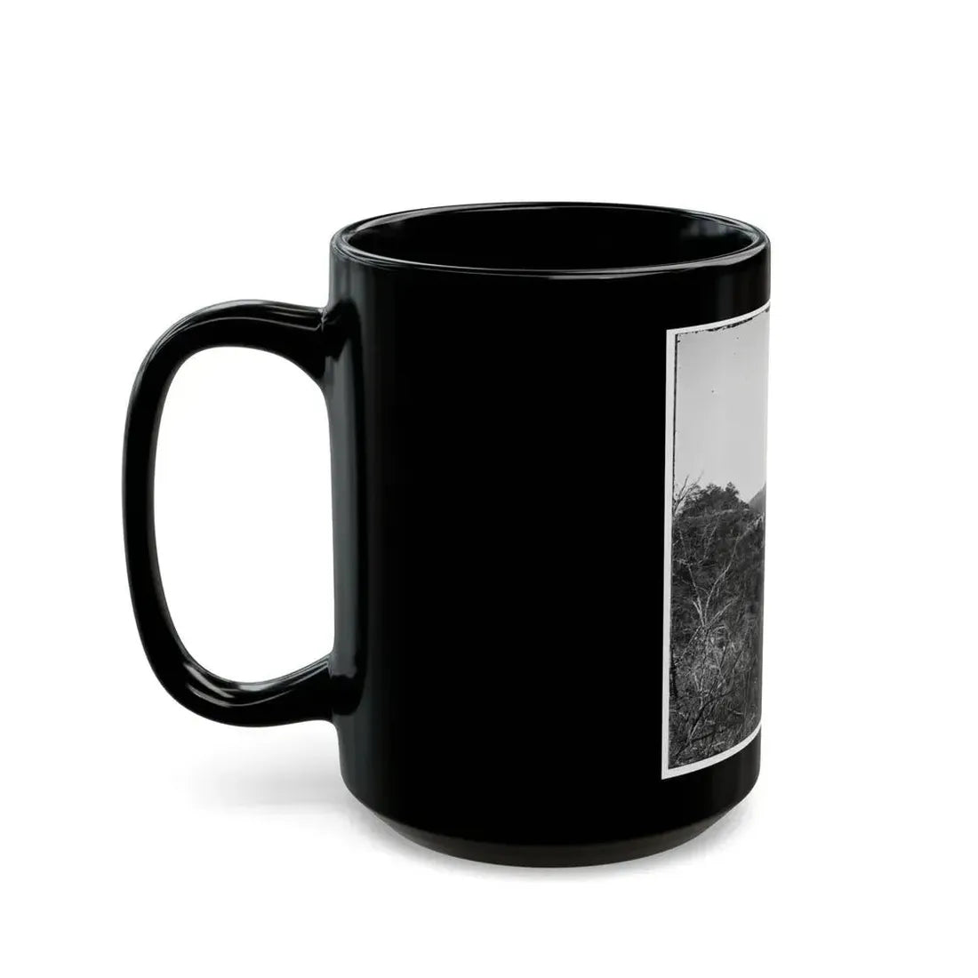 Broadway Landing, Virginia. Where Butler's Troops Crossed The Appomattox River (U.S. Civil War) Black Coffee Mug - Go Mug Yourself