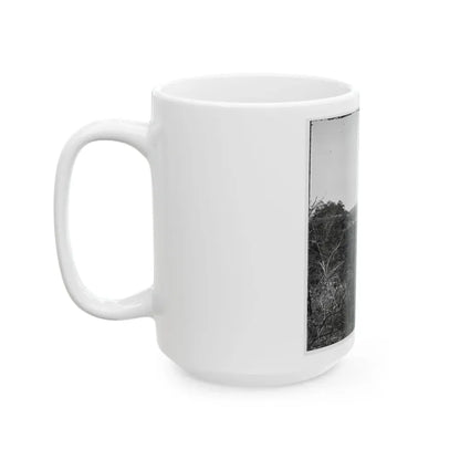Broadway Landing, Virginia. Where Butler's Troops Crossed The Appomattox River (U.S. Civil War) White Coffee Mug - Go Mug Yourself