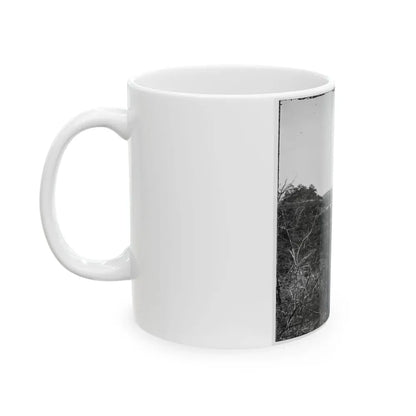 Broadway Landing, Virginia. Where Butler's Troops Crossed The Appomattox River (U.S. Civil War) White Coffee Mug - Go Mug Yourself