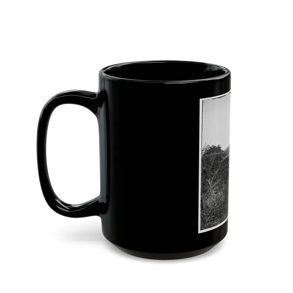 Broadway Landing, Virginia. Where Butler's Troops Crossed The Appomattox River (U.S. Civil War) Black Coffee Mug-Go Mug Yourself