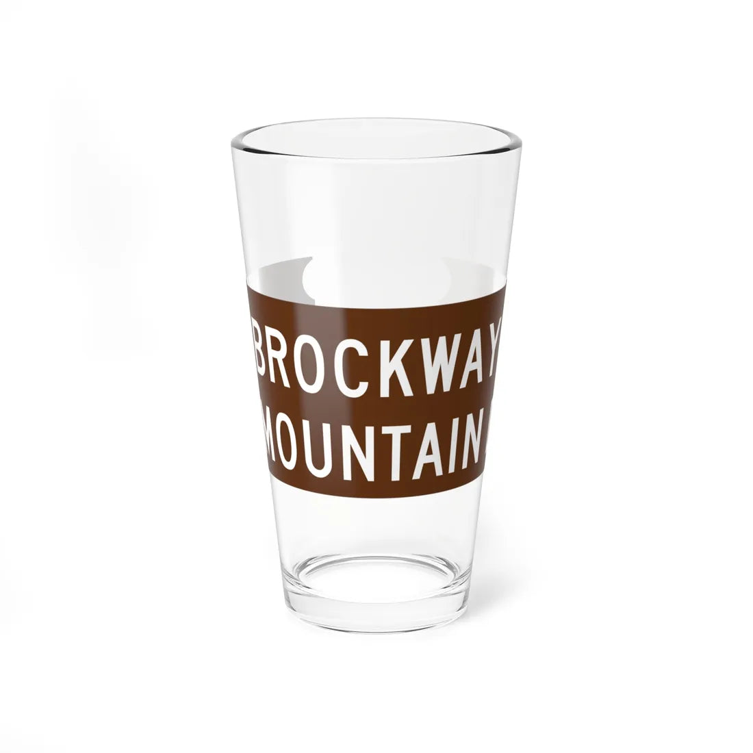 Brockway sign (Michigan) (Road Sign) Pint Glass 16oz 16oz - Go Mug Yourself