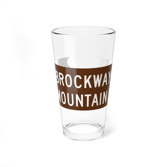 Brockway sign (Michigan) (Road Sign) Pint Glass 16oz 16oz - Go Mug Yourself