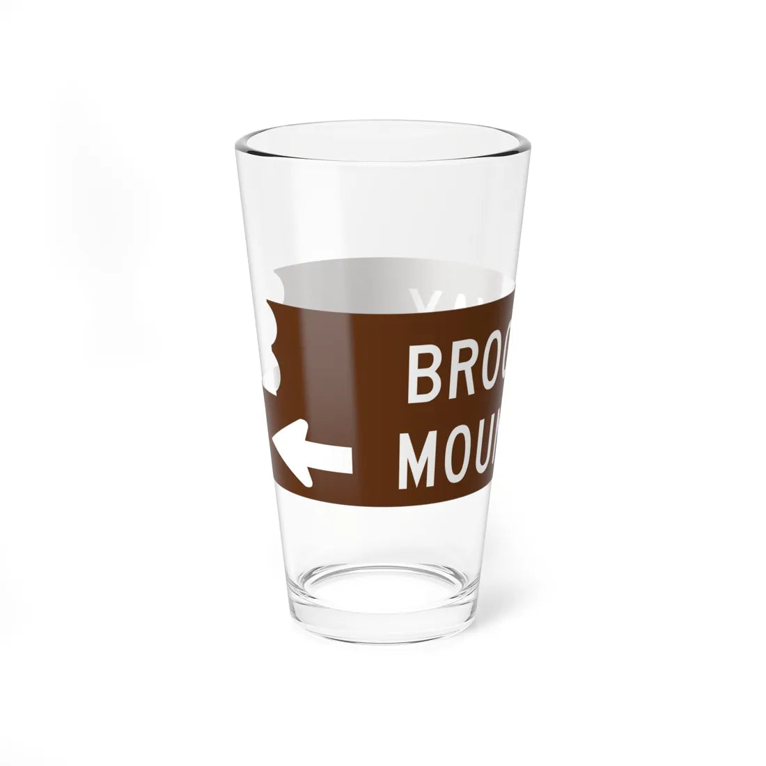 Brockway sign (Michigan) (Road Sign) Pint Glass 16oz - Go Mug Yourself