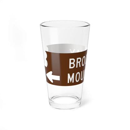 Brockway sign (Michigan) (Road Sign) Pint Glass 16oz - Go Mug Yourself