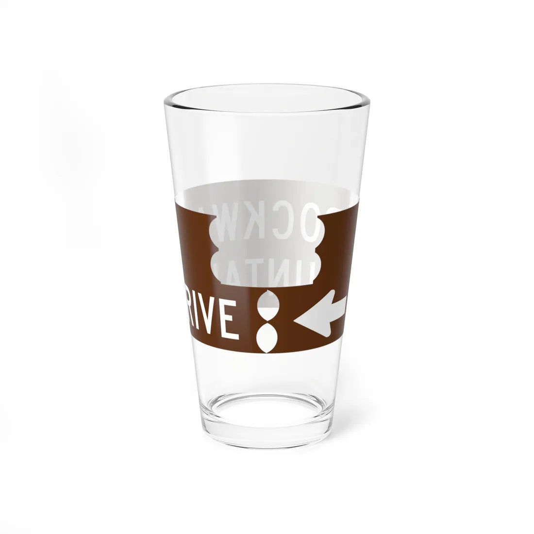 Brockway sign (Michigan) (Road Sign) Pint Glass 16oz - Go Mug Yourself