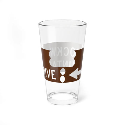 Brockway sign (Michigan) (Road Sign) Pint Glass 16oz - Go Mug Yourself