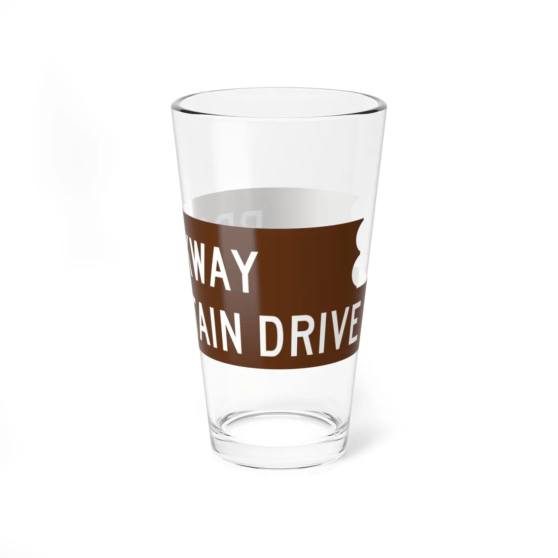 Brockway sign (Michigan) (Road Sign) Pint Glass 16oz - Go Mug Yourself
