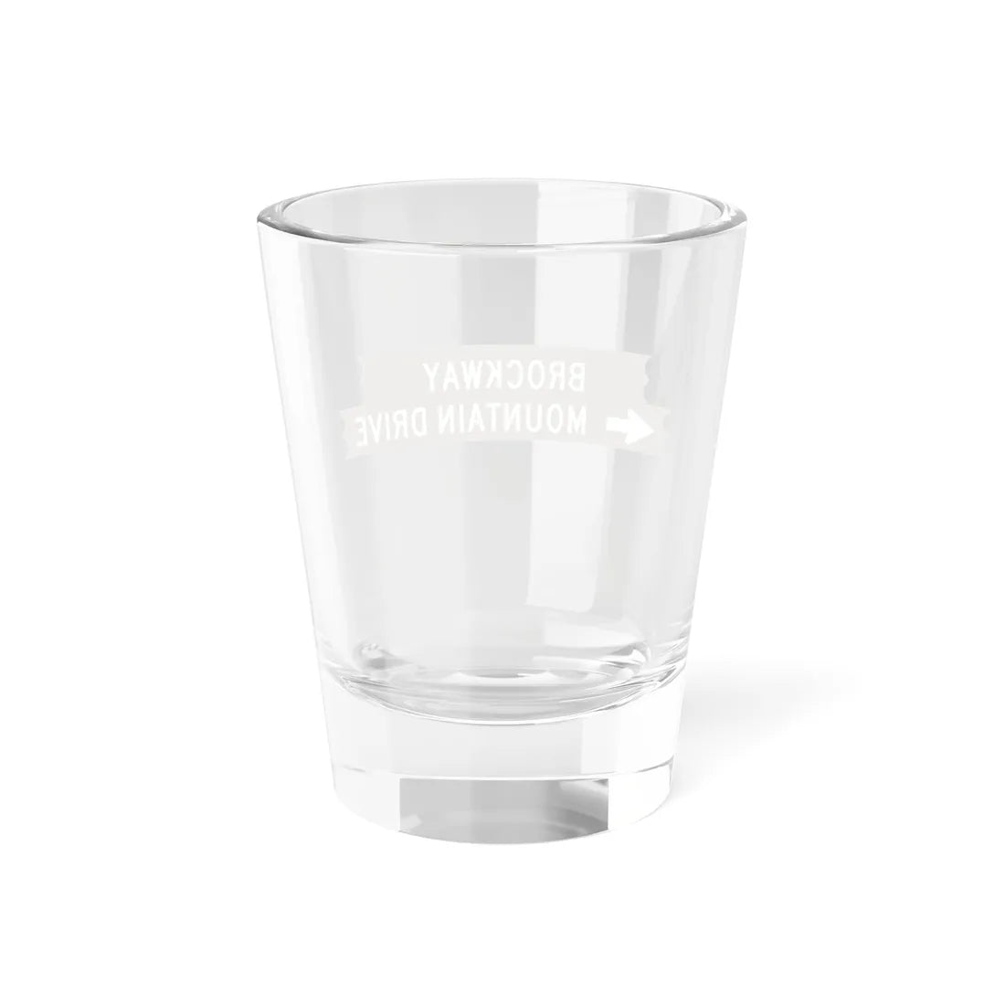 Brockway sign (Michigan) (Road Sign) Shot Glass 1.5oz - Go Mug Yourself
