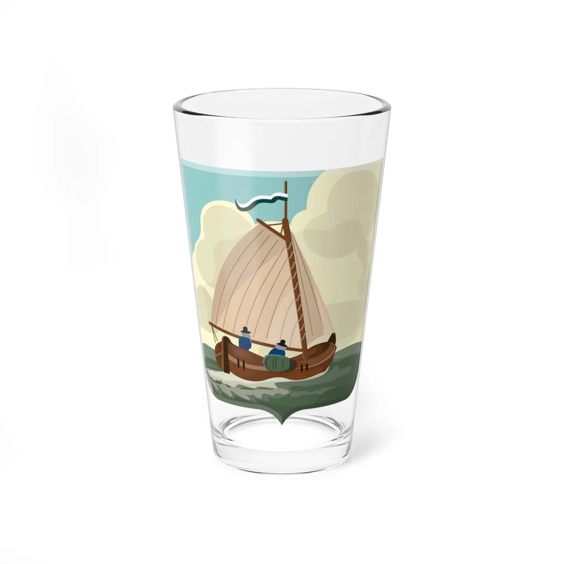 Broek op Langendijk wapen (Netherlands) (Coat of Arms) Pint Glass 16oz - Go Mug Yourself