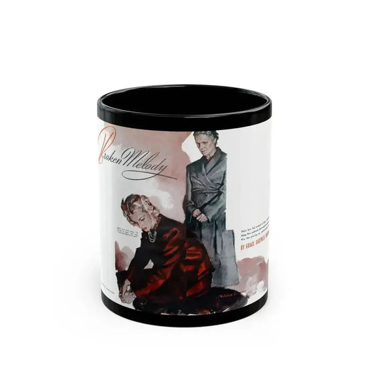 Broken Melody, Good Housekeeping, April 1940 - Black Coffee Mug 11oz - Go Mug Yourself