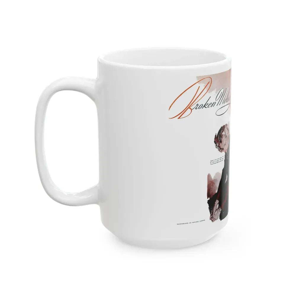 Broken Melody, Good Housekeeping, April 1940 - White Coffee Mug - Go Mug Yourself
