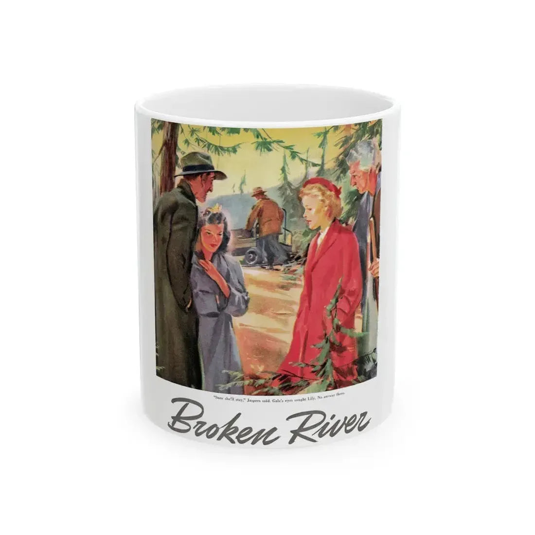 Broken River, Liberty, September 18, 1943 - White Coffee Mug 11oz - Go Mug Yourself