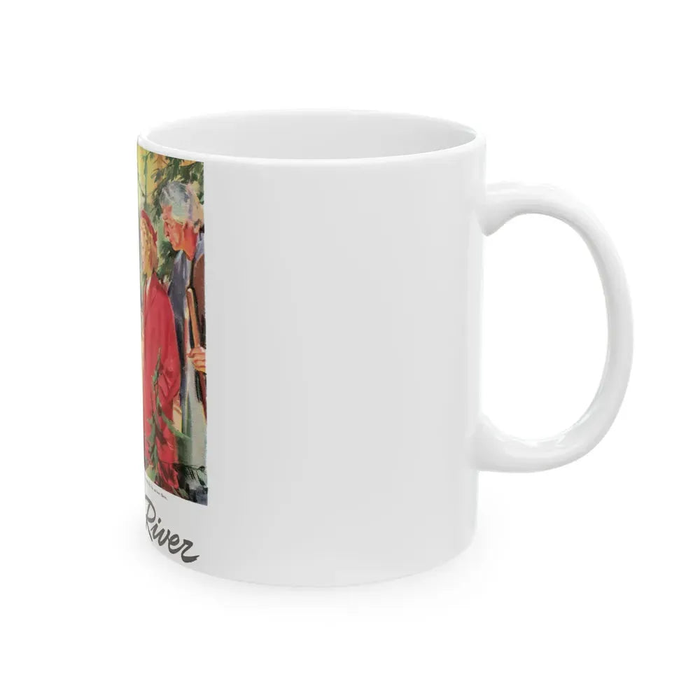 Broken River, Liberty, September 18, 1943 - White Coffee Mug - Go Mug Yourself