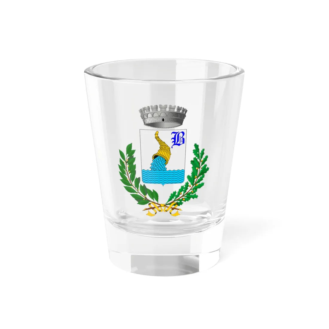 Brondello-Stemma (Italy) (Coat of Arms) Shot Glass 1.5oz 1.5oz - Go Mug Yourself