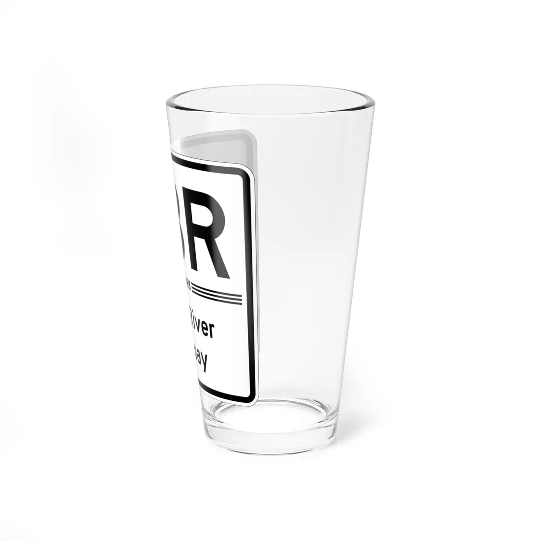 Bronx River Pkwy Shield free (New York) (Road Sign) Pint Glass 16oz - Go Mug Yourself
