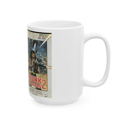 BRONX WARRIORS 2 (VHS COVER) - White Coffee Mug - Go Mug Yourself