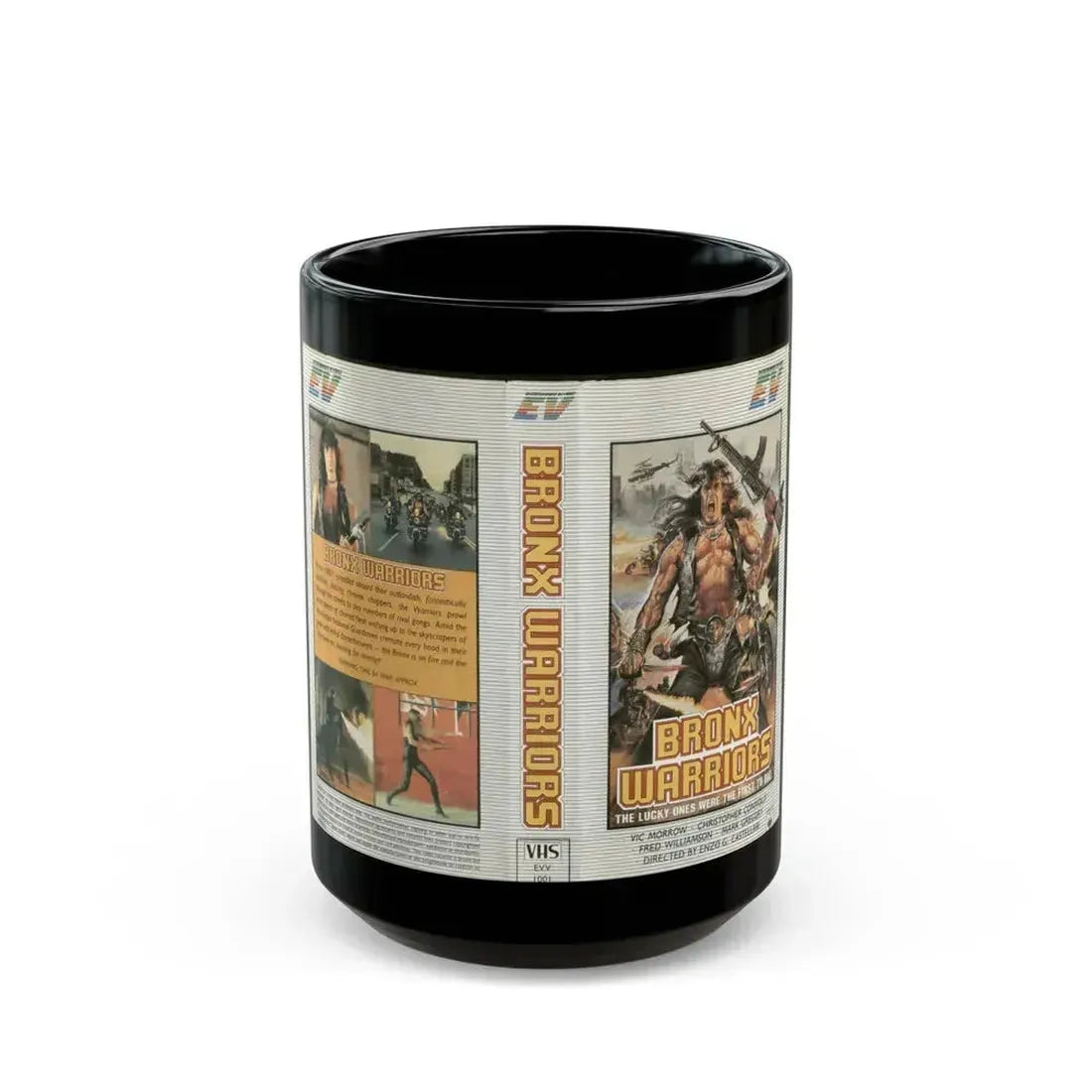BRONX WARRIORS (VHS COVER) - Black Coffee Mug 15oz - Go Mug Yourself