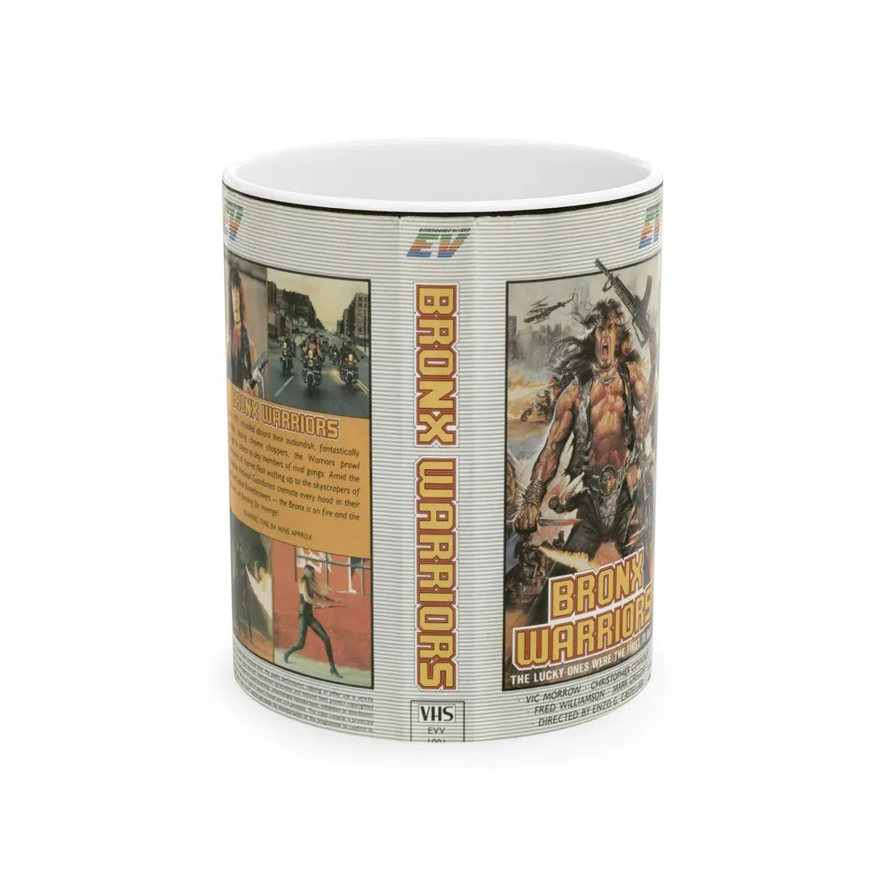 BRONX WARRIORS (VHS COVER) - White Coffee Mug-11oz-Go Mug Yourself