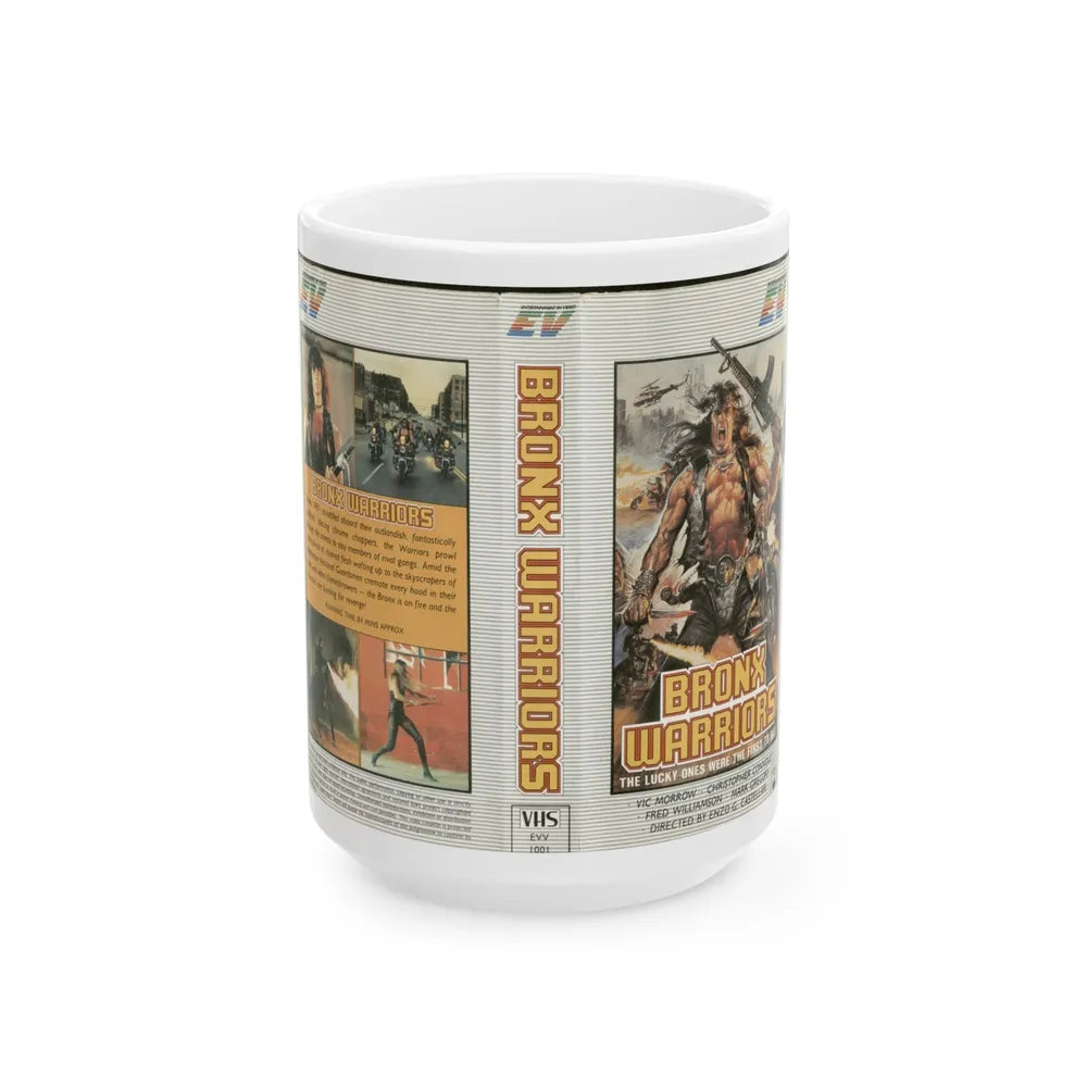 BRONX WARRIORS (VHS COVER) - White Coffee Mug-15oz-Go Mug Yourself