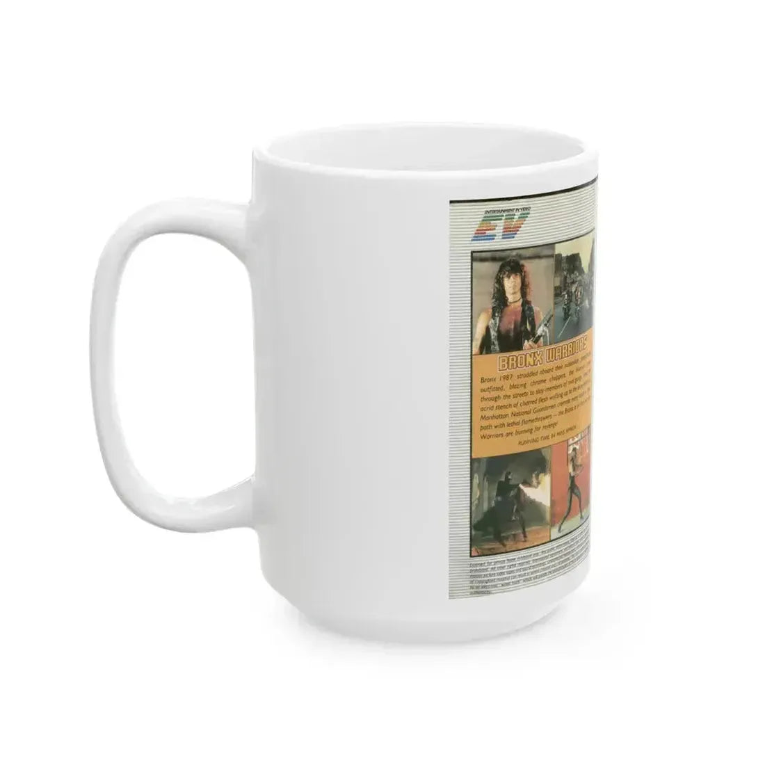 BRONX WARRIORS (VHS COVER) - White Coffee Mug - Go Mug Yourself
