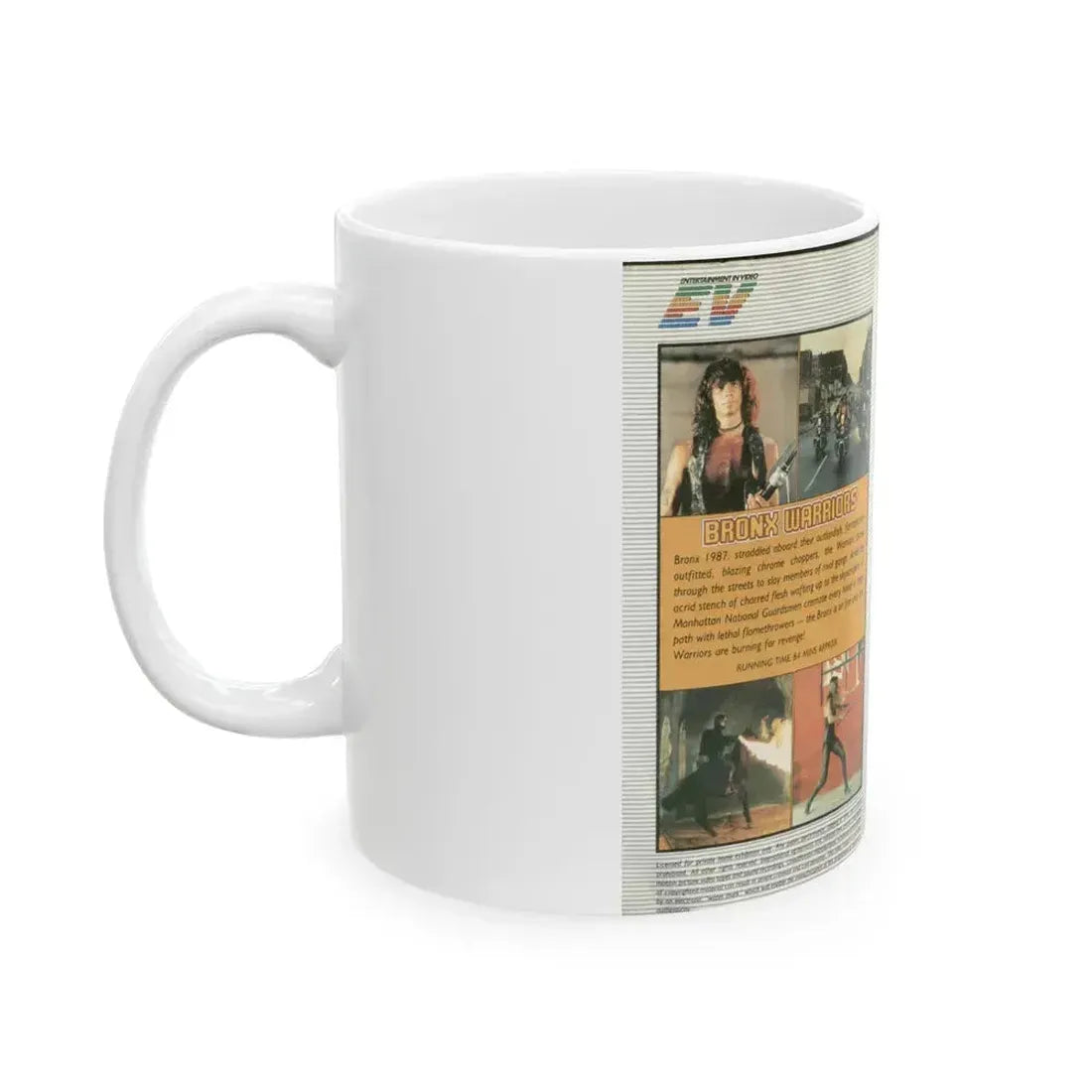 BRONX WARRIORS (VHS COVER) - White Coffee Mug - Go Mug Yourself