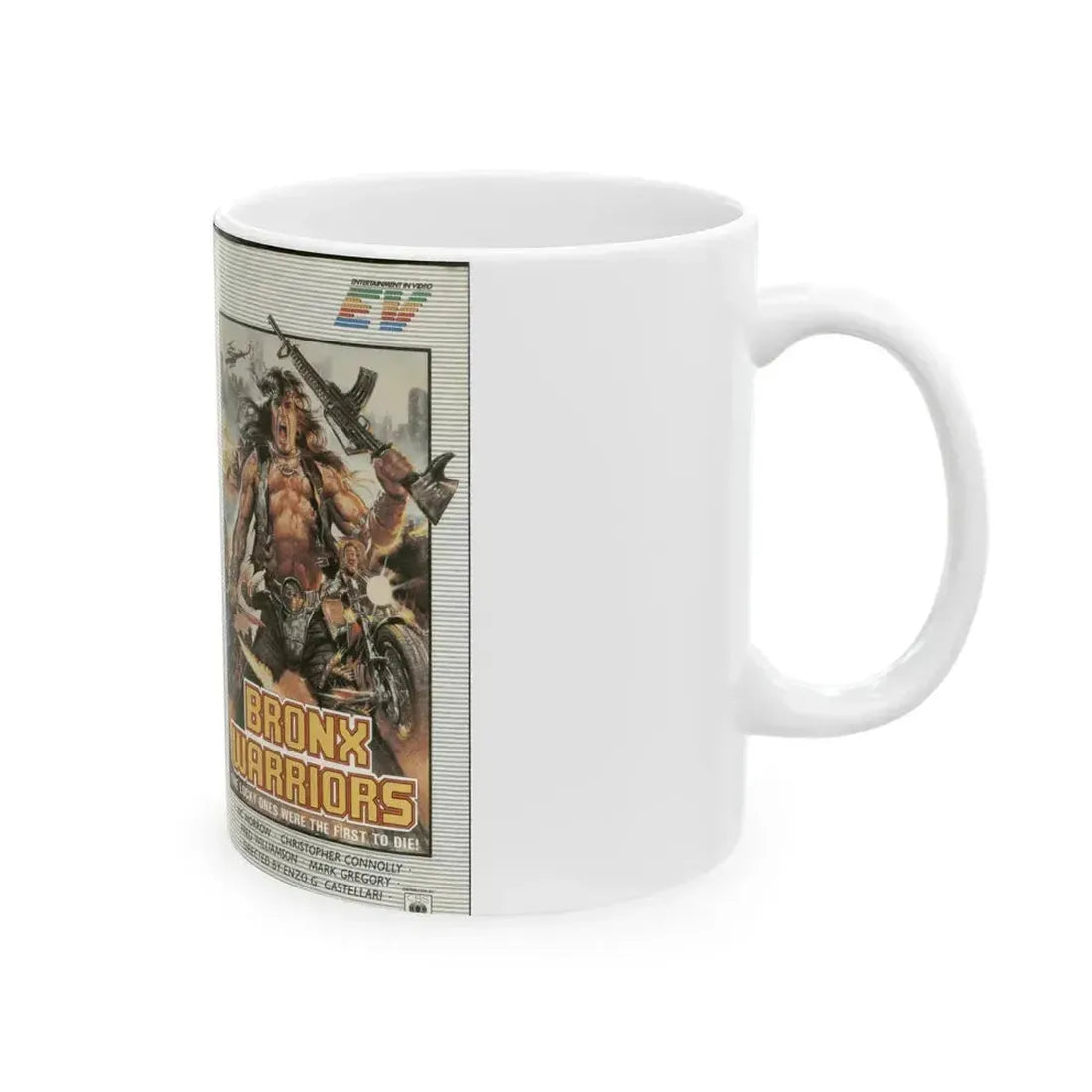 BRONX WARRIORS (VHS COVER) - White Coffee Mug - Go Mug Yourself
