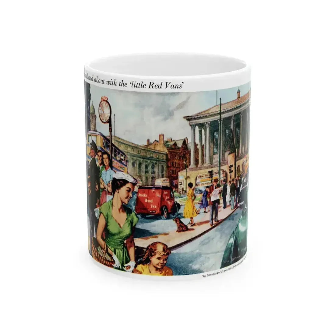 Brooke Bond Tea advertisement, 1955 - White Coffee Mug 11oz - Go Mug Yourself