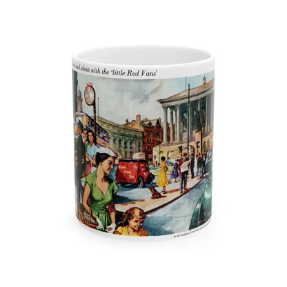 Brooke Bond Tea advertisement, 1955 - White Coffee Mug 11oz - Go Mug Yourself