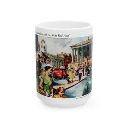 Brooke Bond Tea advertisement, 1955 - White Coffee Mug 15oz - Go Mug Yourself
