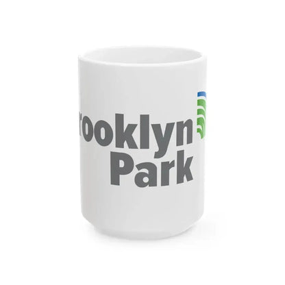 Brooklyn Park New Flag (United States) White Coffee Mug 15oz - Go Mug Yourself