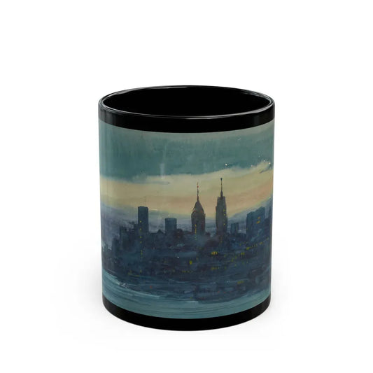 Brooklyn Promenade-Looking West - Black Coffee Mug 11oz - Go Mug Yourself