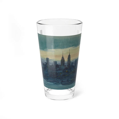 Brooklyn Promenade-Looking West (Magazine Illustration) Pint Glass 16oz-16oz-Go Mug Yourself