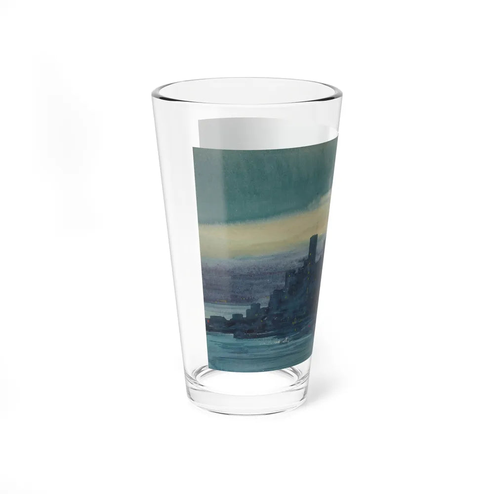 Brooklyn Promenade-Looking West (Magazine Illustration) Pint Glass 16oz-Go Mug Yourself