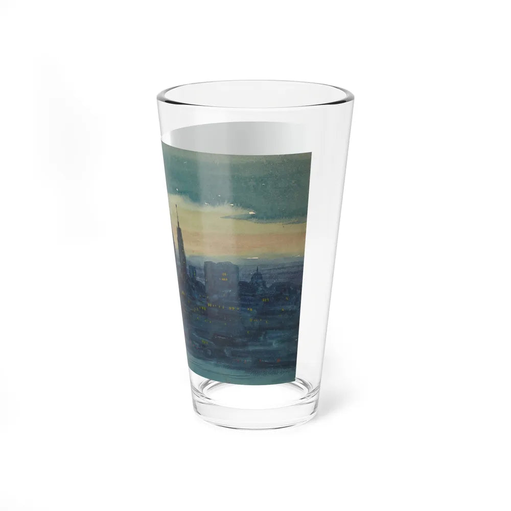 Brooklyn Promenade-Looking West (Magazine Illustration) Pint Glass 16oz-Go Mug Yourself