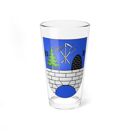 Brot-Plamboz-coat of arms (Switzerland) (Coat of Arms) Pint Glass 16oz 16oz - Go Mug Yourself