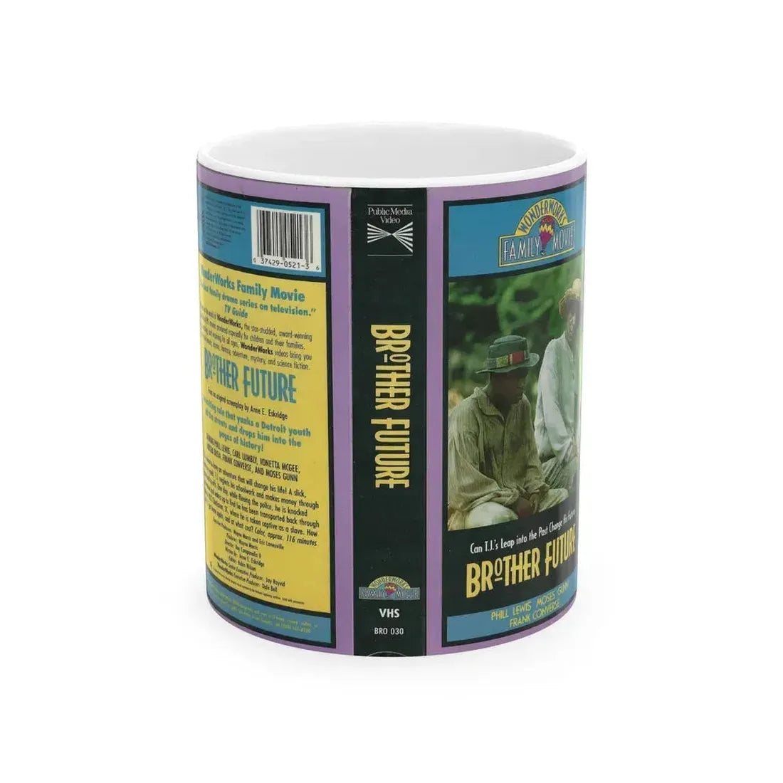 BROTHER FUTURE (VHS COVER) - White Coffee Mug 11oz - Go Mug Yourself