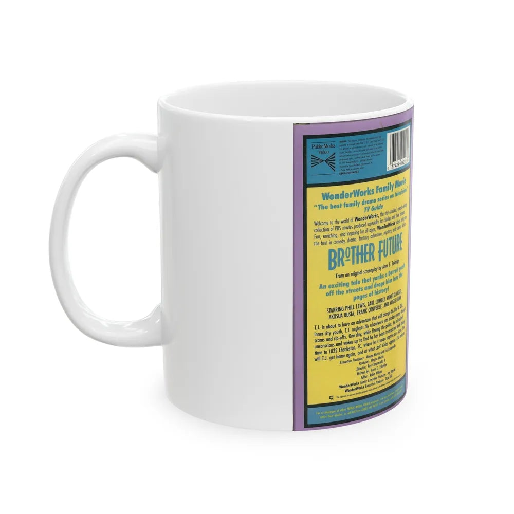 BROTHER FUTURE (VHS COVER) - White Coffee Mug-Go Mug Yourself