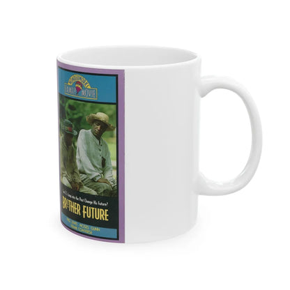 BROTHER FUTURE (VHS COVER) - White Coffee Mug-Go Mug Yourself