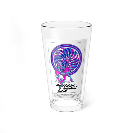 BROTHER ON THE RUN 1973 Movie Poster - Pint Glass 16oz 16oz - Go Mug Yourself