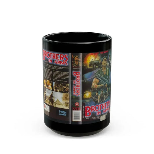 BROTHERS IN ARMS (VHS COVER) - Black Coffee Mug 15oz - Go Mug Yourself