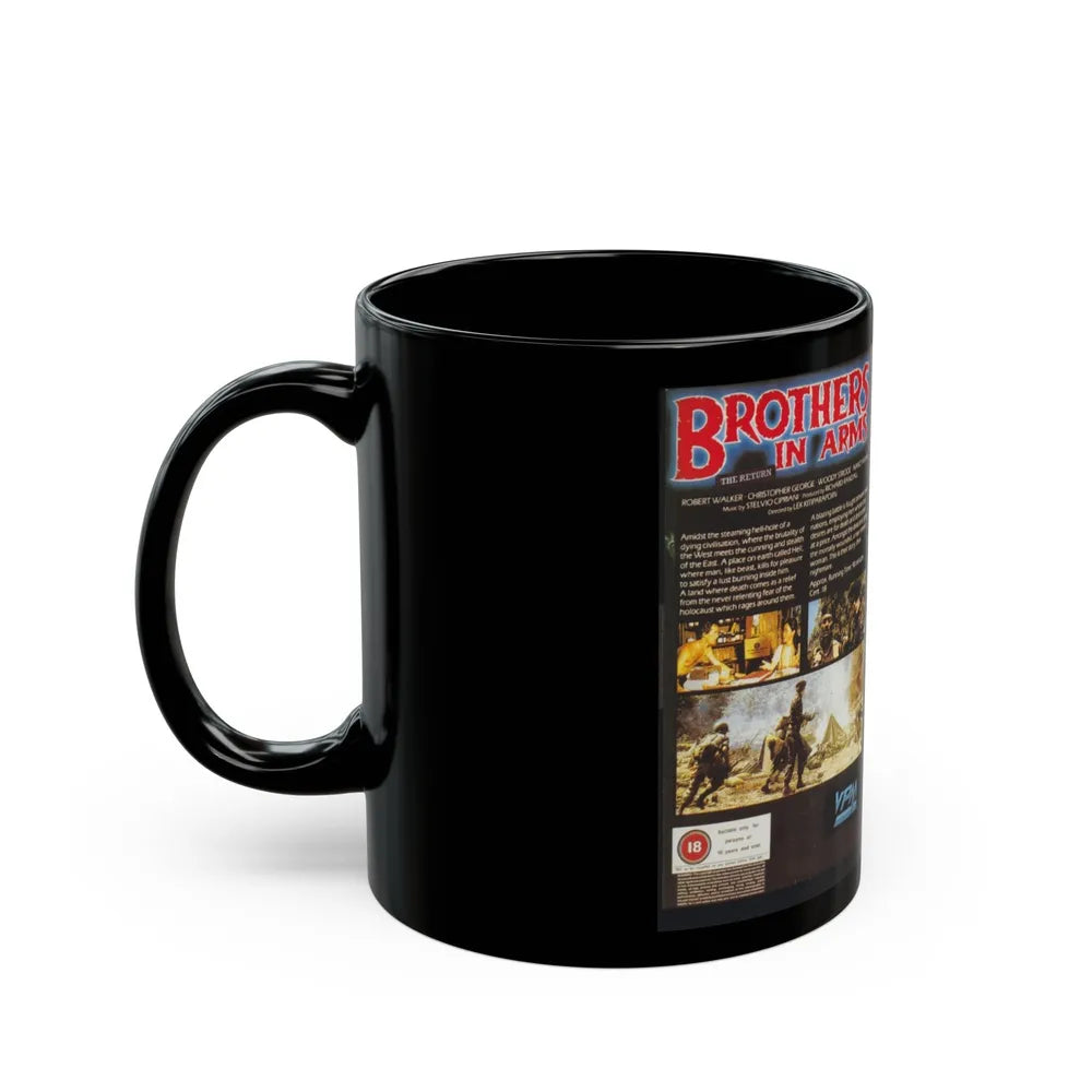 BROTHERS IN ARMS (VHS COVER) - Black Coffee Mug-Go Mug Yourself